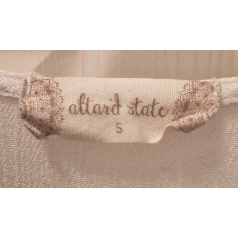Altar'd State Cream Floral Wrap Midi Dress with Coral Blooms - Picture 10 of 11